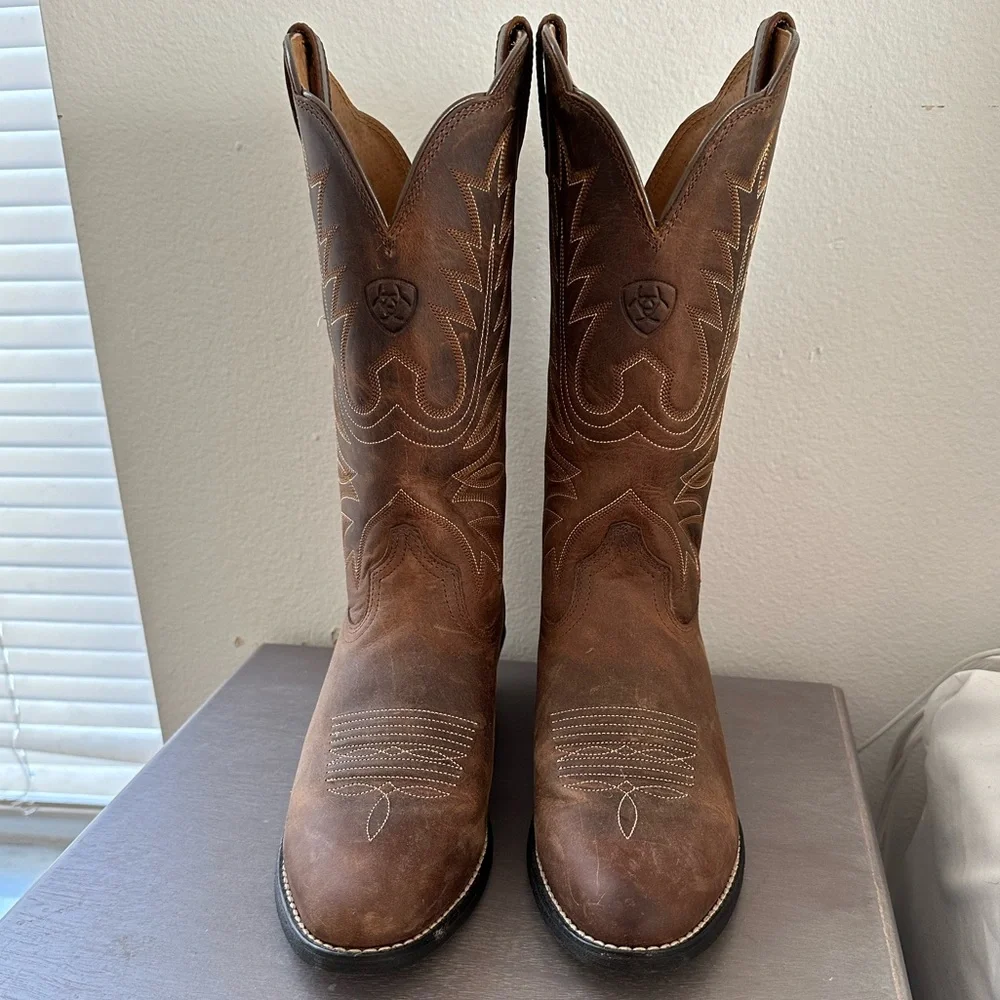 Ariat Heritage R Toe Western Boot - Picture 2 of 9